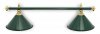 Бильярдный светильник Торонто, 2 плафона (зеленый)